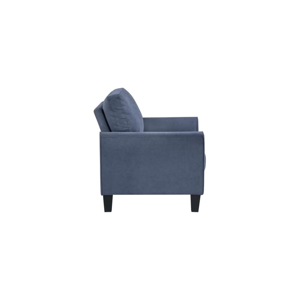 Lexicon Aliana Textured Fabric Chair in Blue