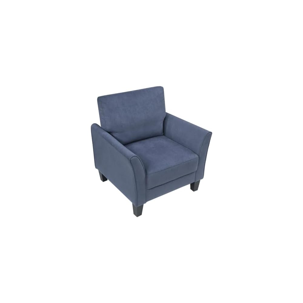 Lexicon Aliana Textured Fabric Chair in Blue