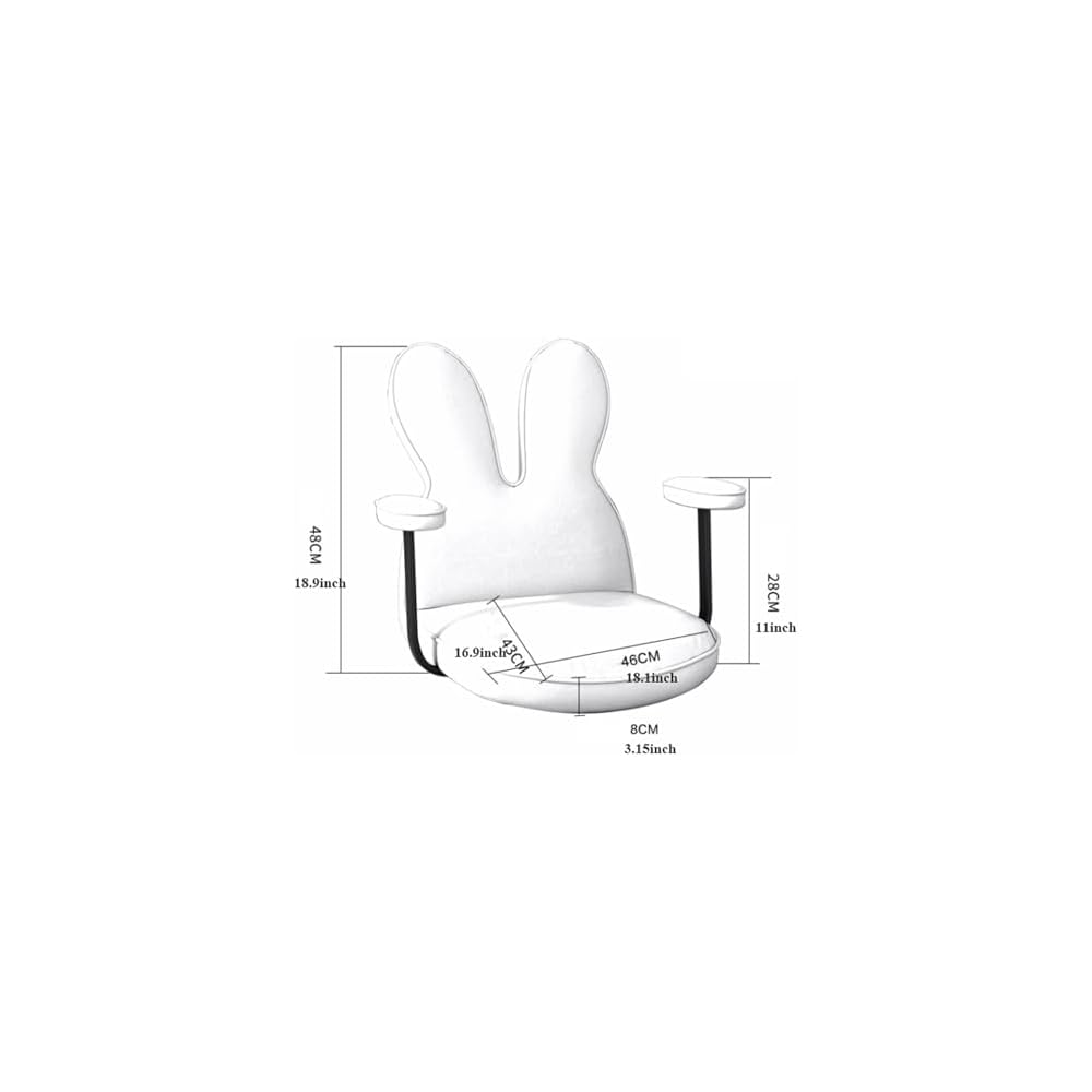 LSLYTQ Floor Chair, Lounge Floor Chair, Padded Floor Lazy Sofa Chair with Back Support for Meditation and Gaming, Reading Chair for Floor Seating Legless Bay Window Backrest Chair Meditation Chair