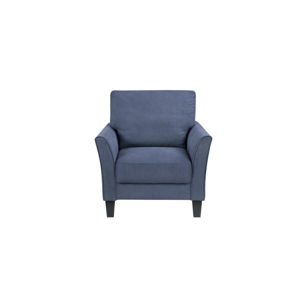 Lexicon Aliana Textured Fabric Chair in Blue