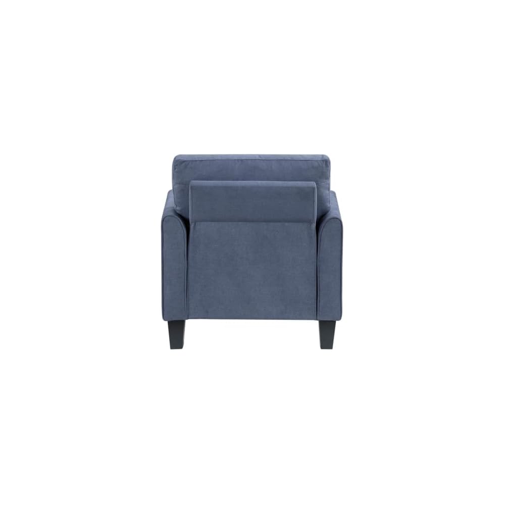Lexicon Aliana Textured Fabric Chair in Blue