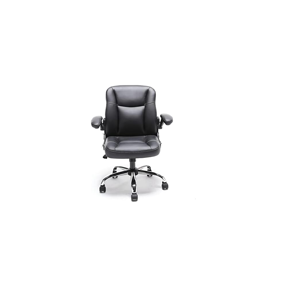 Home Office Chairs Leather offce Chair with Wheels Swivels(E)