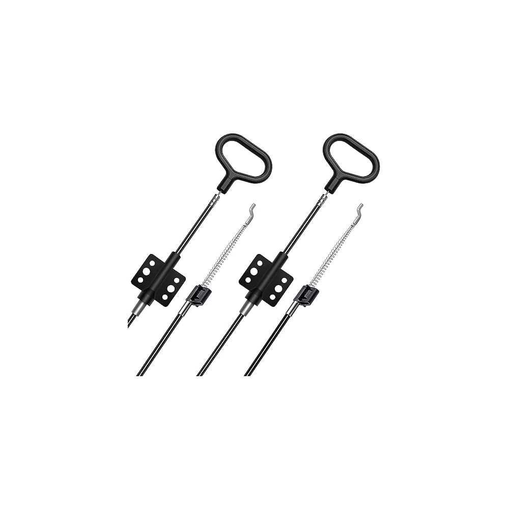 Recliner Pull Cable Replacement Parts, D-Ring Release Pull Handle with S Tip for Sofa and Couch Recliner Repair, Exposed Length 5Inch - 2 Pack