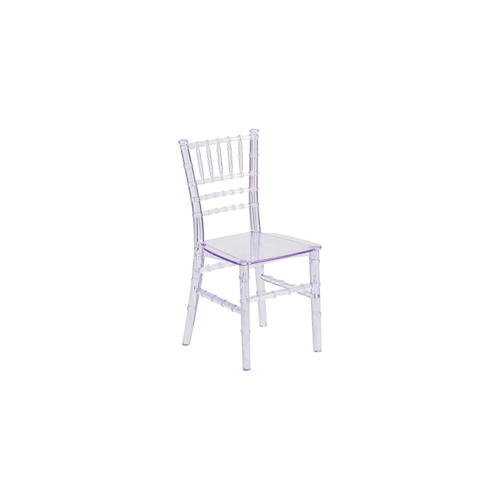 Flash Furniture Child’s Transparent Crystal Resin Party and Event Chiavari Chair for Commercial & Residential Use
