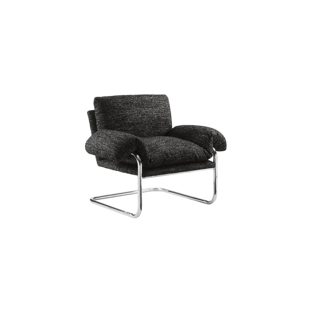 Modway Ansel Performance Velvet Accent Chair in Chocolate Brown - Stain-Resistant Velvet Lounge Chair for Living Room, Bedroom - Corner Reading Chair with Arms and Removable Cushions