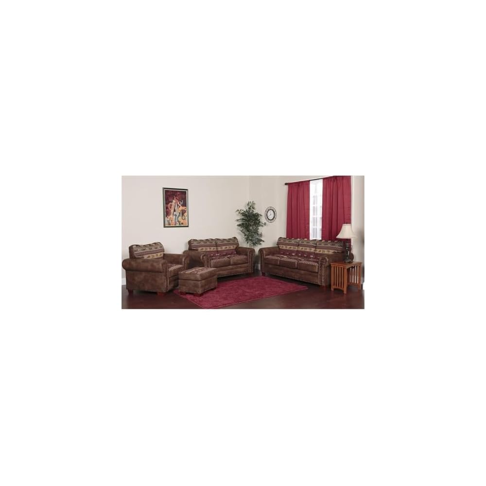 American Furniture Classics Sierra Lodge 4-piece Sleeper Sofa Set in Brown