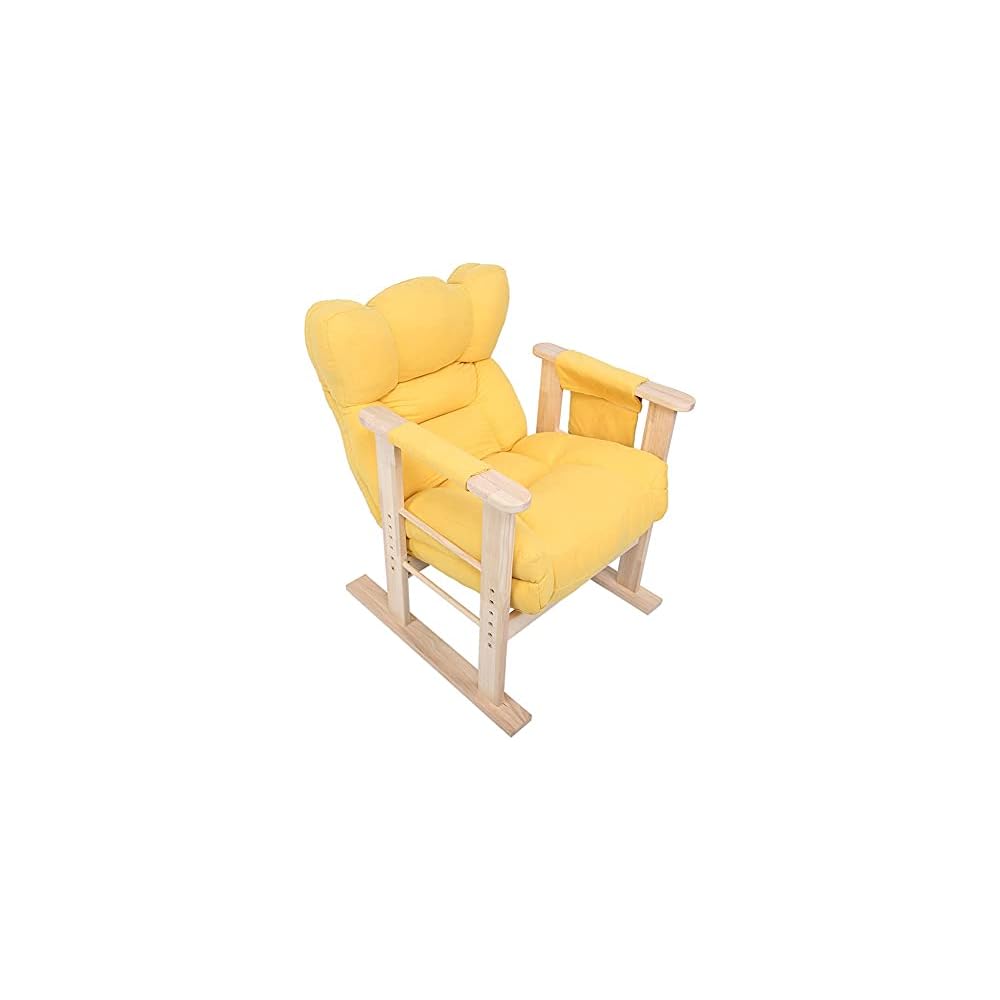 Lazy Sofa Chair Household Height Adjustable Foldable Wooden Armrest Single Sofa Chair Living Room Furniture
