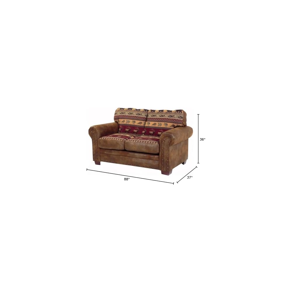 American Furniture Classics Sierra Lodge 4-piece Sleeper Sofa Set in Brown