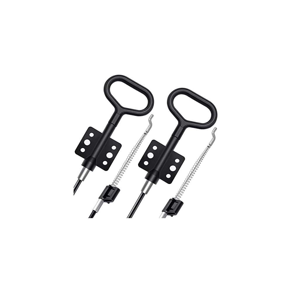 Recliner Pull Cable Replacement Parts, D-Ring Release Pull Handle with S Tip for Sofa and Couch Recliner Repair, Exposed Length 5Inch - 2 Pack