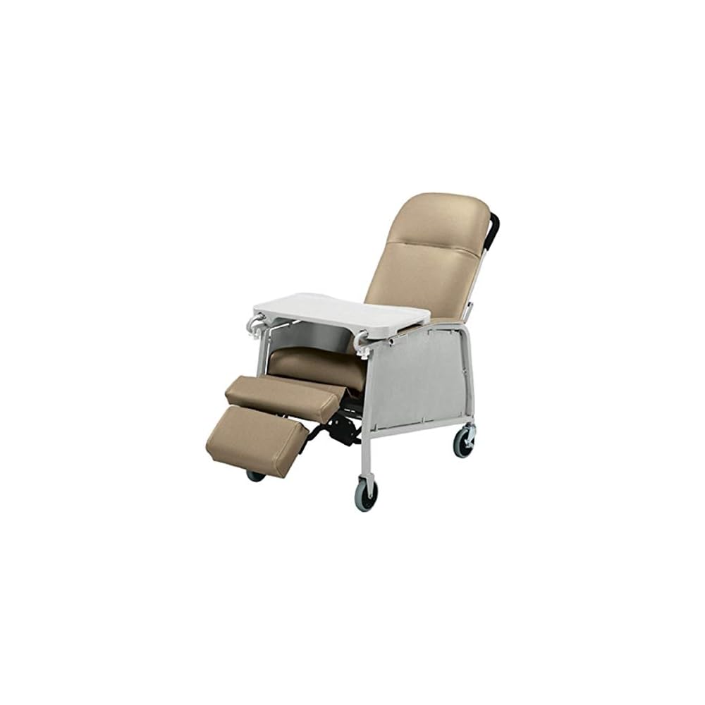 Lumex 3-Position Medical Recliner, Reclining Geri Chair with Wheels, Jade