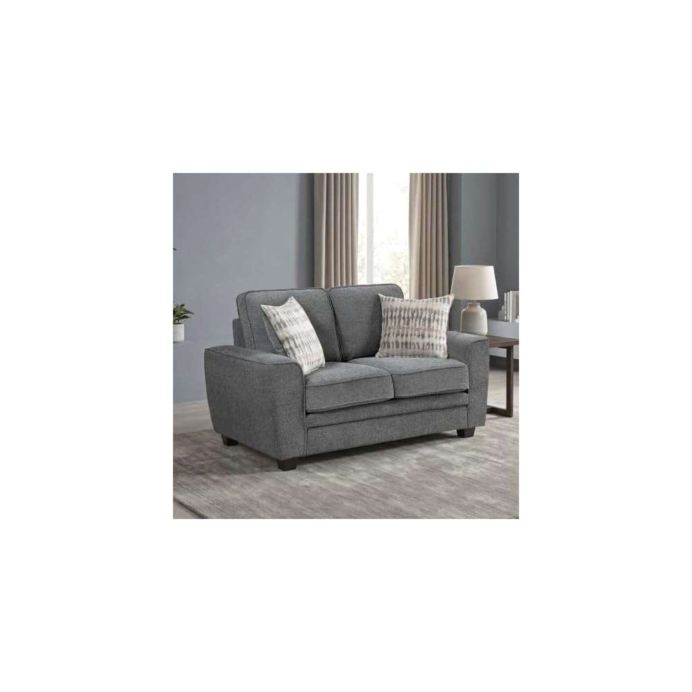 Lexicon Chenille Upholstered Accent Chair with Track Arms, Taupe