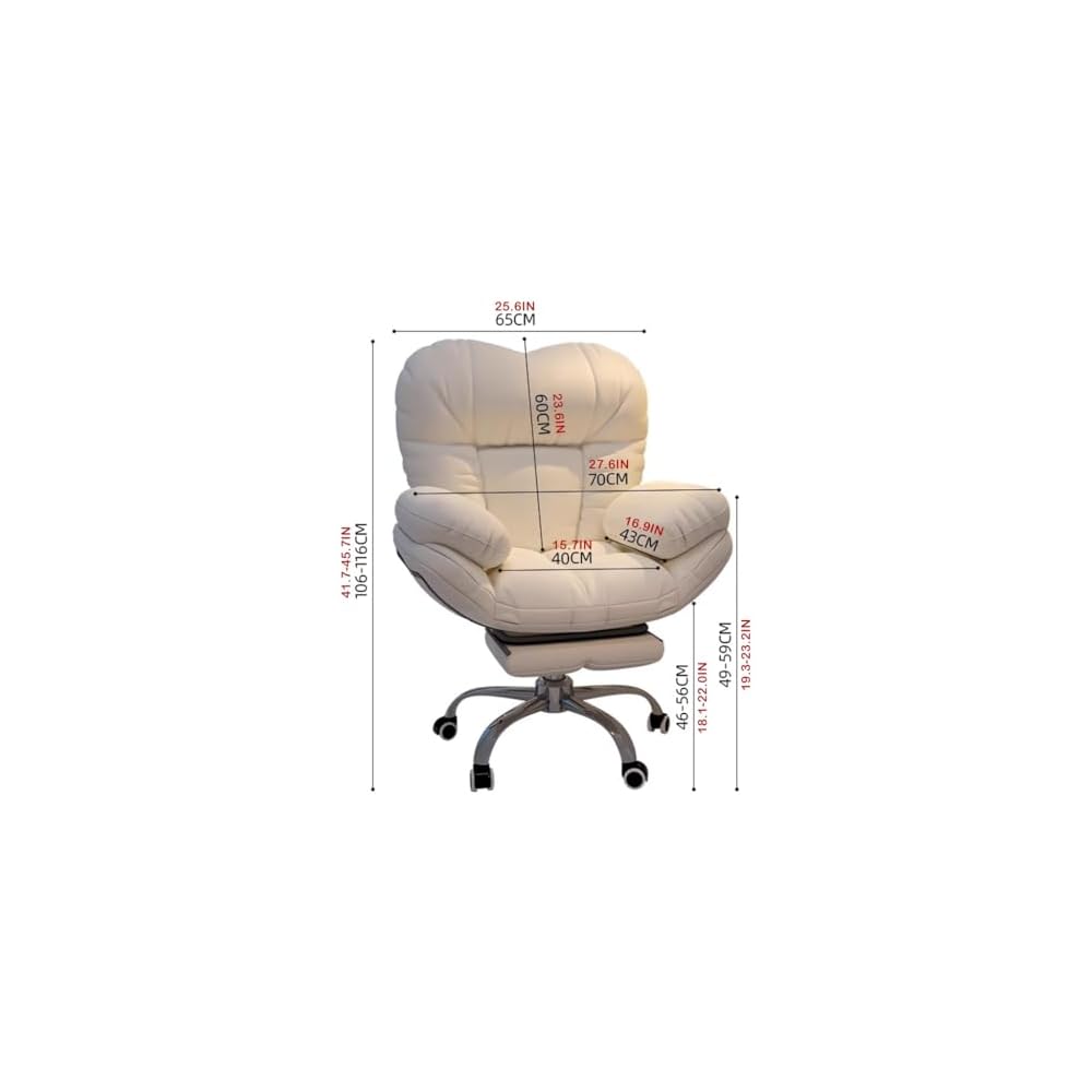 Comfortable Video Gaming Chair - Gaming Chair Lift Lazy Sofa Recliner Chair for Bedroom, Living Room, Home Office - Desk Chairs Armchair