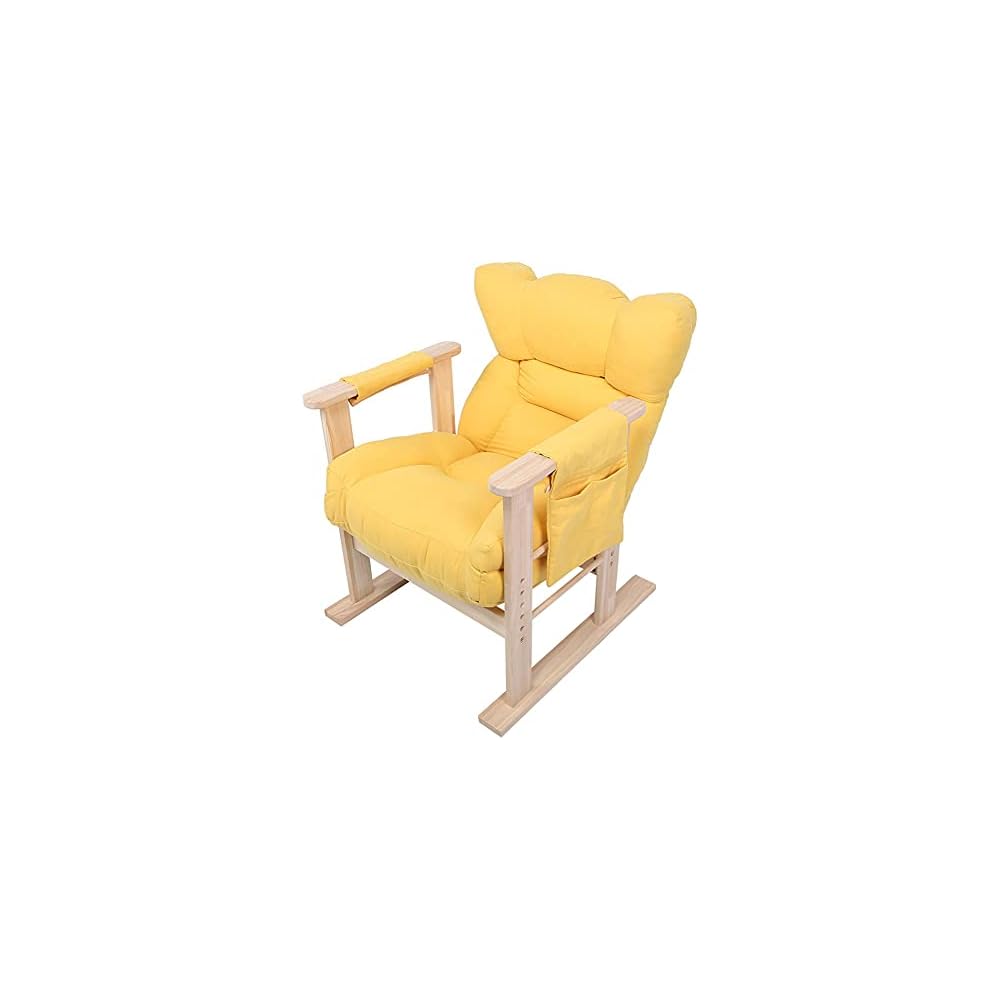 Lazy Sofa Chair Household Height Adjustable Foldable Wooden Armrest Single Sofa Chair Living Room Furniture