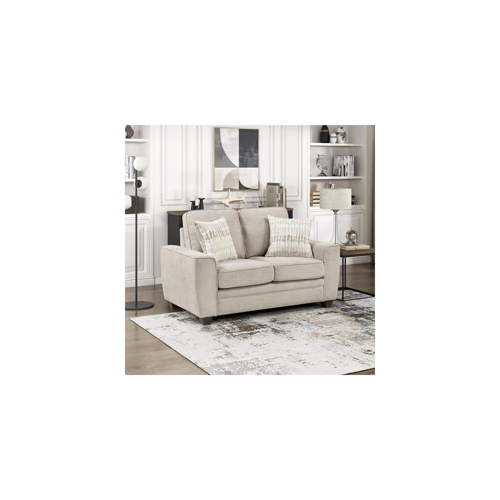 Lexicon Chenille Upholstered Accent Chair with Track Arms, Taupe