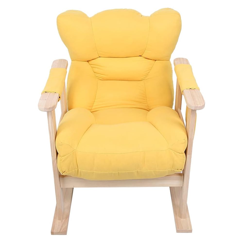 Lazy Sofa Chair Household Height Adjustable Foldable Wooden Armrest Single Sofa Chair Living Room Furniture
