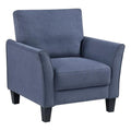 Lexicon Aliana Textured Fabric Chair in Blue