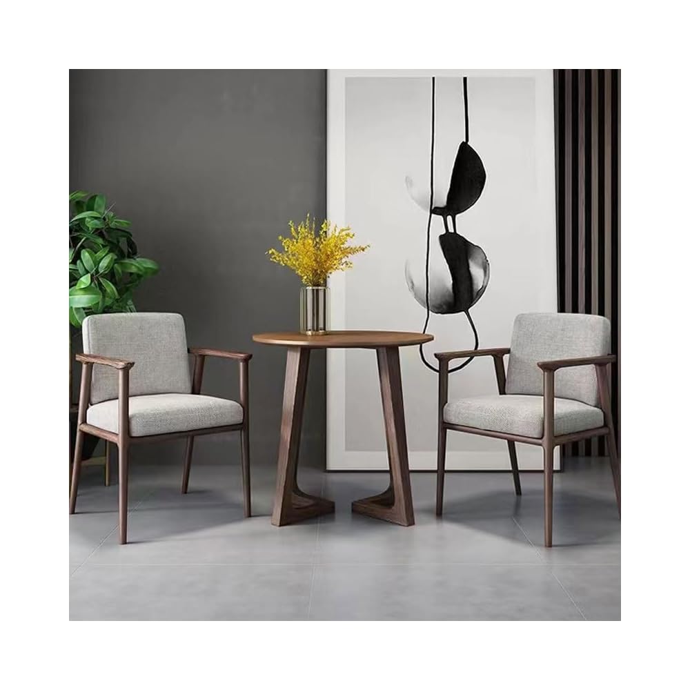 Wooden Dining Chair Table Kitchen Designer Arm Living Room Balcony Office Household Items