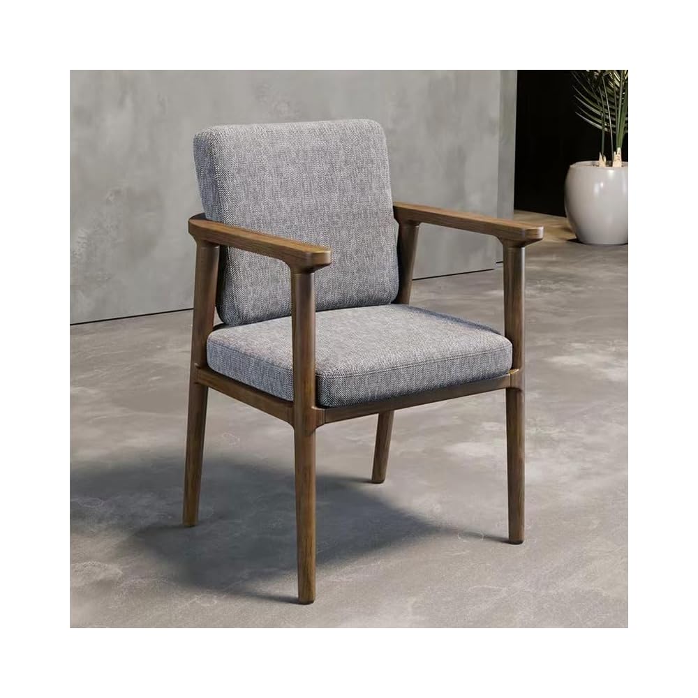 Wooden Dining Chair Table Kitchen Designer Arm Living Room Balcony Office Household Items