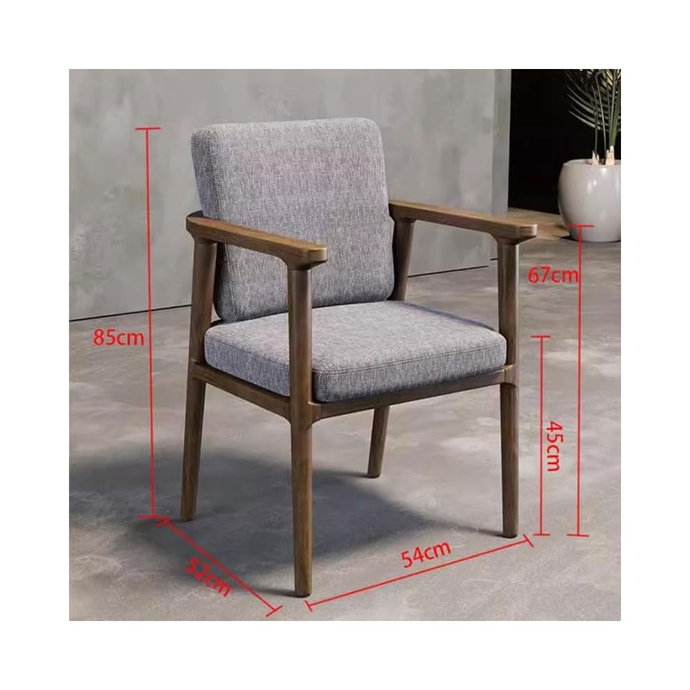 Wooden Dining Chair Table Kitchen Designer Arm Living Room Balcony Office Household Items