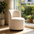 360° Rotating Fabric Swivel Accent Chair - Soft Upholstered Side Chair for Living Room, Office, Bedroom & Home Study - Stylish Modern Design, Comfort & Versatility