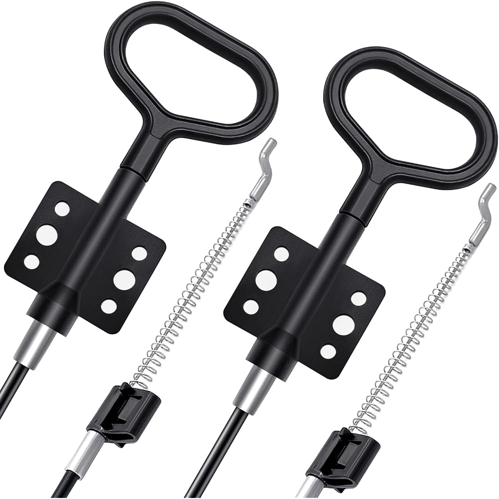 Recliner Pull Cable Replacement Parts, D-Ring Release Pull Handle with S Tip for Sofa and Couch Recliner Repair, Exposed Length 5Inch - 2 Pack